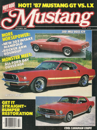 MUSTANG by HOT ROD 1987 OCT - GT vs. 5.0 LX, 4-BANGER